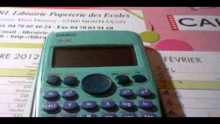 code avec une calculatrice casio fx92 [upl. by Yreneh]