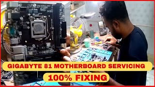 How To Repair Gigabyte H81M No Power Servicing  H81MS2PV Rev 30  Computer Park BD [upl. by Shaylah]