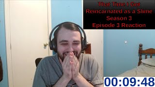 That Time I Got Reincarnated as a Slime Season 3 Episode 3 Reaction  ANIME REACTION [upl. by Zoe493]