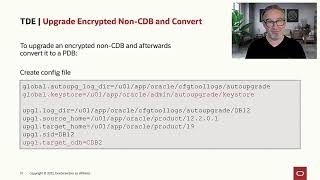 How to upgrade encrypted nonCDB and convert to a PDB [upl. by Anaig]