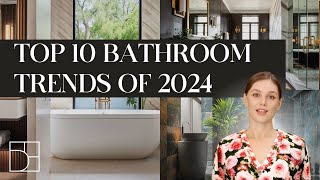 The Best Bathroom Trends of 2024  Interior Design Trends [upl. by Hilarius269]