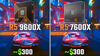 RYZEN 5 9600X vs RYZEN 5 7600X  Test in 6 Games [upl. by Nilloc]