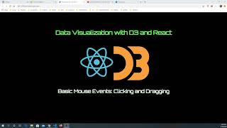 Data Visualization With D3 and React5 Basic Mouse Events  Clicking and Dragging [upl. by Dihgirb]