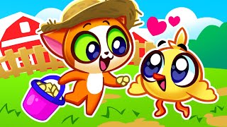 The Animals On The Farm 🐣 Babys Farm Trip 🧑‍🌾Educational Funny Cartoons for Toddlers 😻PurrPurr [upl. by Dawaj970]