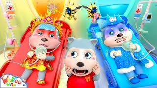 Fire Mom Water Dad Got Boo Boo Fire and Water Family Song  Imagine Baby Songs  Wolfoo Kids Songs [upl. by Surtimed]