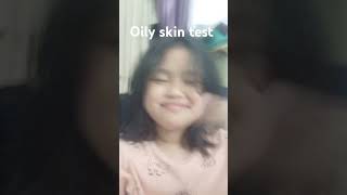 Oily skint test shortvideo [upl. by Edahsalof999]