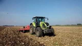 Claas Axion 830  Vogel Noot Terraflex 500 [upl. by Haidebez645]