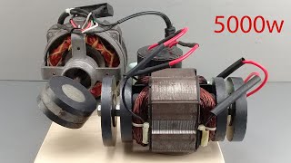 Free energy generator 220v electricity from magnetic gear and 100 copper coil transformer [upl. by Enilraep]