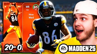 Can FREE Hines Ward Carry Me To A 200 MUT Champs Madden NFL 25 [upl. by Naraj973]