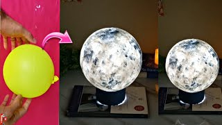 COMO FAZER LUMINÁRIA DECORATIVA DE LUA FEITA DE BEXIGA E PAPEL  FAÇA VOCÊ MESMO UMA LUMINÁRIA [upl. by Holofernes242]