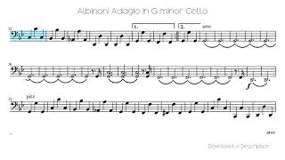 Albinoni Adagio In G Minor Cello [upl. by Clywd]