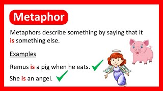 What is a METAPHOR 😇 Learn with Examples [upl. by Alam]