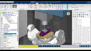 Post MasterCAM 5 trục Mazak Variaxis I800 Neo [upl. by Suolhcin]