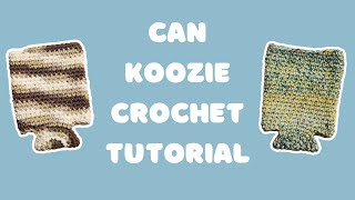 crochet can koozie  crochet tutorial  Madz Creates [upl. by Wexler]