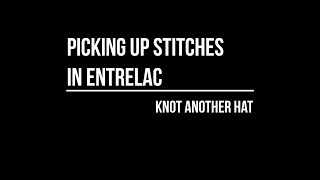 Knot Another Hat How to Pick Up Stitches in Entrelac on the Right Side and the Wrong Side RSWS [upl. by Gimble749]