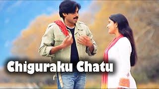 Chiguraku Chatu Full Video Song  Pawan Kalyan Meera Jasmine  Telugu Videos [upl. by Keiko288]