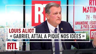 Louis Aliot  quotGabriel Attal a piqué nos idées et il est populaire pour celaquot [upl. by Rednave]