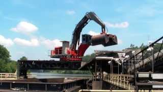 MANTSINEN  140EF Material Handler Coal unloading [upl. by Mccready]