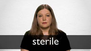 How to pronounce STERILE in British English [upl. by Marigolde993]