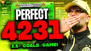 Klopps PERFECT 4231 FM24 Tactics  Best FM24 Tactics For PC Console And Mobile [upl. by Anderer]