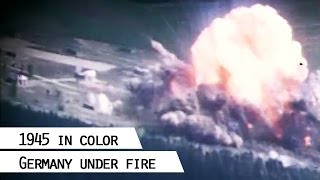 Airstrikes during World War II Germany 1945 in color [upl. by Cardie341]