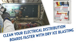 Cold Jet Dry Ice Blasting  Effectively clean your electrical distribution boards [upl. by Sefton]