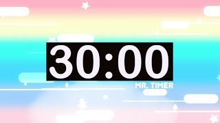 30 Minute Countdown Timer with Music for Kids [upl. by Reifnnej]