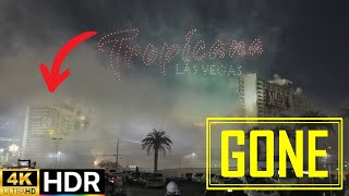 FRONT ROW Tropicana Implosion SHOCKS Vegas – Must See 4K HDR Footage [upl. by Eirelam309]