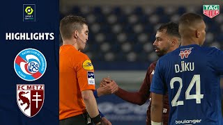 RC STRASBOURG ALSACE  FC METZ 2  2  Highlights  RCSA  FCM  20202021 [upl. by Neltiak226]