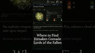 Where to Find Poison Grenade Lords of the Fallen gaming lordsofthefallen2023 soulslike [upl. by Engleman]