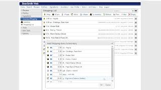 Shopping List and Inventory Features for BeerSmith Web [upl. by Honeyman]