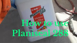 how to use PLANISEAL 288 WATERPROOF ON BALCONY [upl. by Natascha]