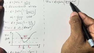 RLC Series Resonant Circuit Derivation of Input Impedance Zin Part2 Lec3 Resonator R K Classes [upl. by Aohk]