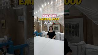 First meal in Dubai🇦🇪 Authentic Emirati food dubaitravel dubaifood [upl. by Sadiras]