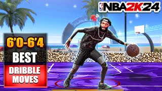 BEST DRIBBLE MOVES for 64 PGs amp under in NBA 2K24😈 ELITE ISO SIGSCOMP [upl. by Blackman169]