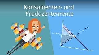 Produzentenrente und Konsumentenrente berechnen  einfache Erklärung [upl. by Chauncey]