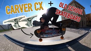 CARVER CX ON AN OLD SCHOOL SKATEBOARD quotSANTA CRUZ SLASHERquot [upl. by Hart]