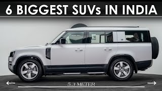 6 BIG SIZE 7 SEATER SUVS IN INDIA  ट्रक जितनी बड़ी SUVs [upl. by Norra692]