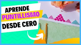 Tutorial de puntillismo con acrílicos para principiantes [upl. by Anetsirhc]