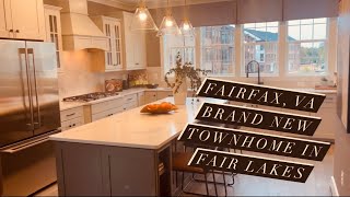 New Construction Townhome Tour in Fairfax VA Northern VA Homes for Sale Fairfax County [upl. by Anirehtak]