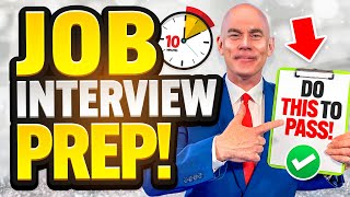 HOW TO PREPARE FOR AN INTERVIEW IN 10 EASY STEPS LASTMINUTE JOB INTERVIEW PREP [upl. by Darnok]