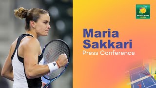 Maria Sakkari Press Conference March 14th  Indian Wells 2024 [upl. by Raddatz334]