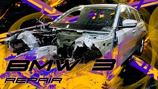 BMW G21 The front end repair Ремонт переда [upl. by Ahsenar]