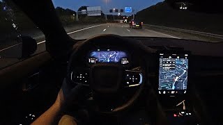 The New Polestar 2 Test Drive at NIGHT [upl. by Airdnala158]