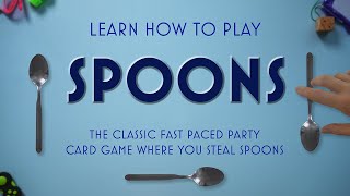 SPOONS The Classic FastPaced Card Game for Parties and Family Fun [upl. by Cinamod13]