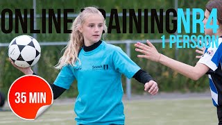 OnlineKorfbaltraining 4 [upl. by Madlin]