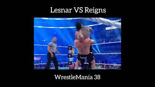 Lesnar Vs Reigns WM38viralshorts shorts [upl. by Yona]