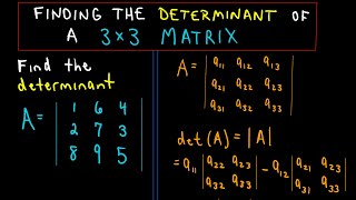 ❖ Finding the Determinant of a 3 x 3 matrix ❖ [upl. by Craner]