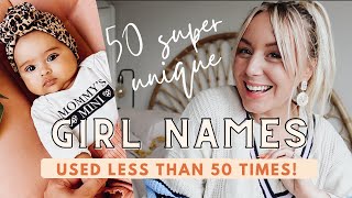 50 Unique Baby Girl Names  Used Less Than 50 Times SJ STRUM [upl. by Ramiah653]