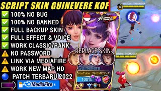 Script Skin Guinevere Kof No Password Athena Asamiya  Full Effect amp Voice Patch Terbaru 2022 Mlbb [upl. by Akimyt]